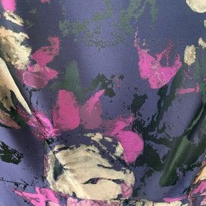 Eliza J purple flower pattern dress